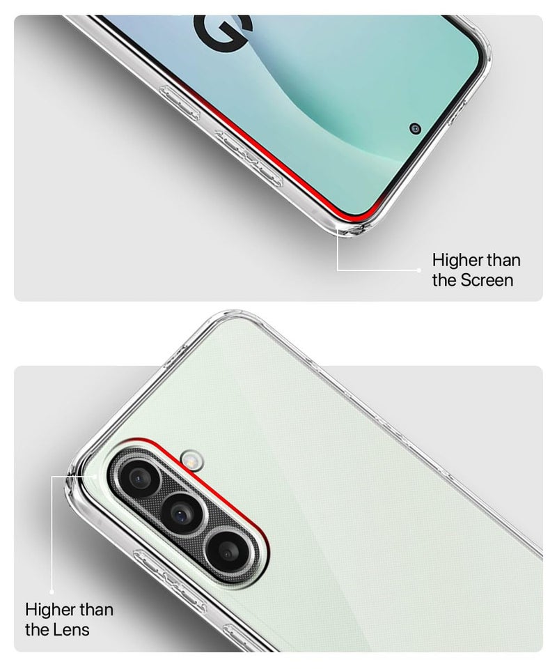 WOW IMAGINE Clear Back Cover Case for Samsung Galaxy M56 5G | Galaxy F56 5G | Shockproof Soft TPU Case | Cushioned Edges for Ultimate Protection Back Cover Case - Transparent - Image 5