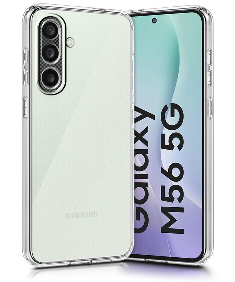 WOW IMAGINE Clear Back Cover Case for Samsung Galaxy M56 5G | Galaxy F56 5G | Shockproof Soft TPU Case | Cushioned Edges for Ultimate Protection Back Cover Case - Transparent - Image 2