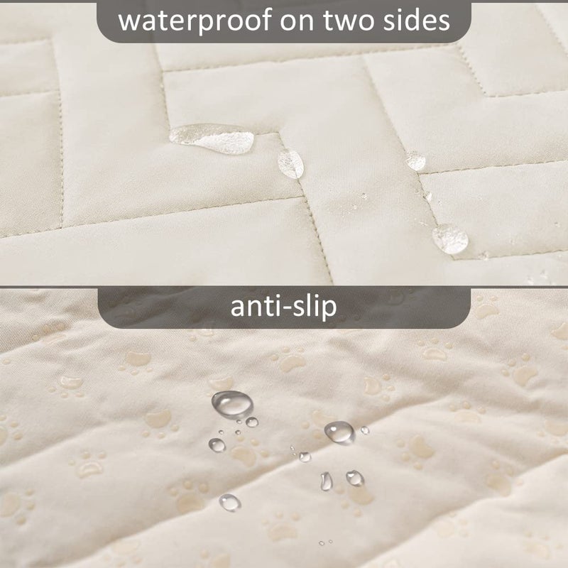 fuguitex Waterproof Dog Bed Cover Couch Cover, Anti-Slip Cat Mat Pet Pad Blanket for Sofa Chair Recliner Furniture Protrctor - Image 3