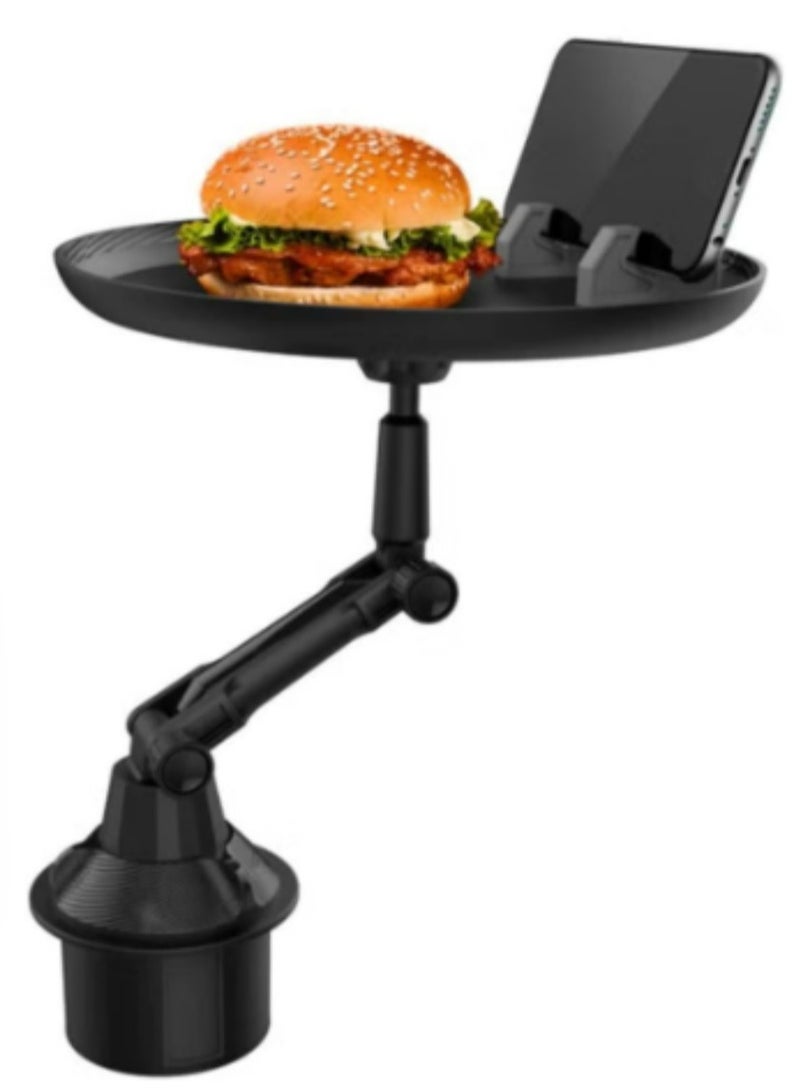 Car Cup Holder Tray With Mobile Stand Adjustable 360 Degree - Image 2