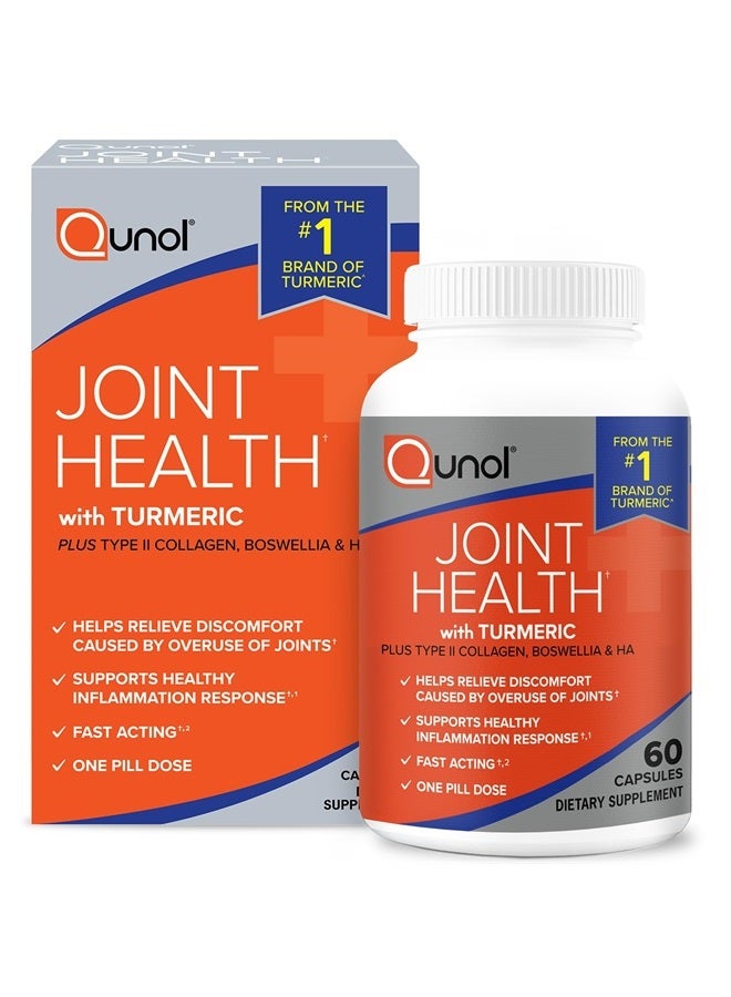 Qunol 5-in-1 Joint Support Supplement, Fast Acting, One Pill Dose, Support Healthy Inflammation Response & Discomfort Caused by Overuse of Joints, Alternative to Glucosamine Chondroitin MSM, 60 Count  - Image 1