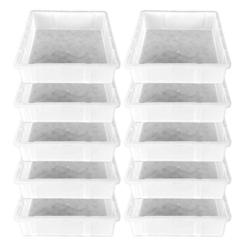 Reyal Reyal Ultralight Plastic 8 X 8 MARBLE Paver Block mould60mm White Pack of 10 