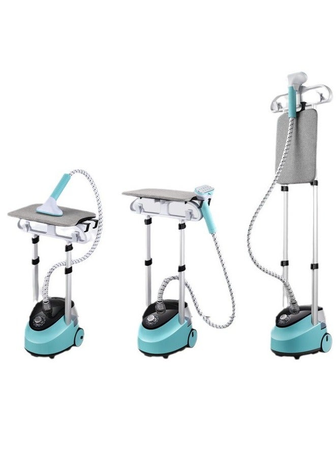 XiuWoo Heavy Duty Commercial Steamer for Clothes with 3 Steam Settings, Extra Large 1.8 Liter Water Tank, 2000 Watts, 60 Minutes Steam, Suitable for Clothing Stores,Blue  - Image 1
