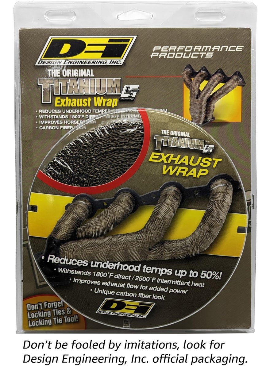 Design Engineering Design Engineering 010127 Titanium 2" x 50' Exhaust Heat Wrap with LR Technology  - Image 2