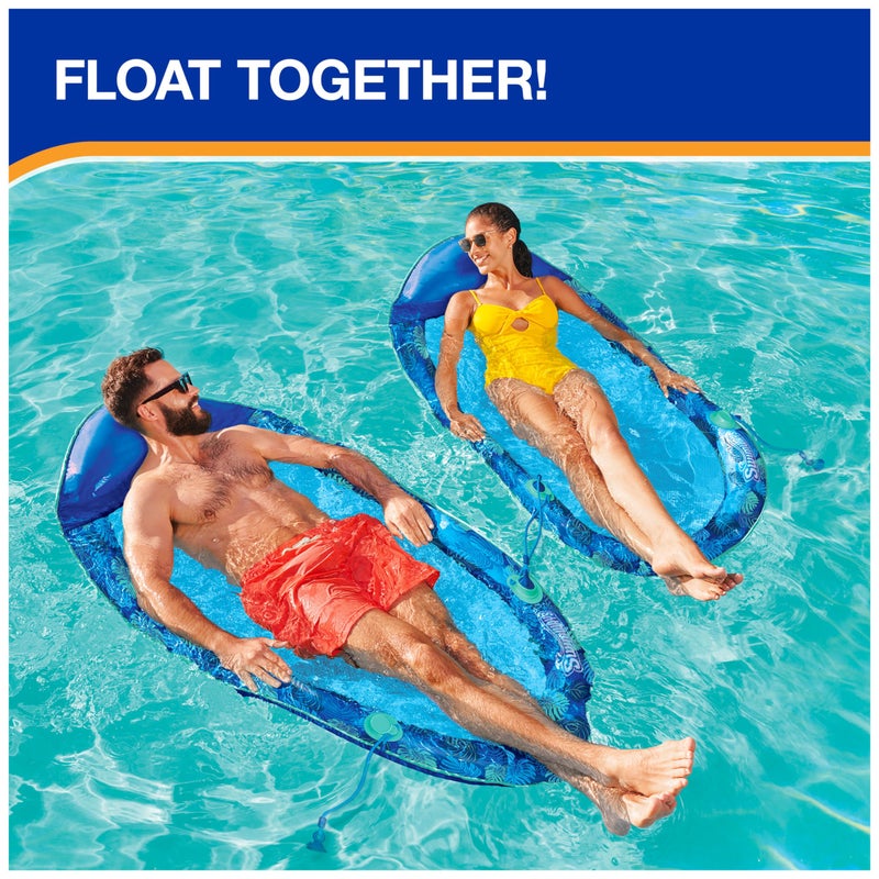 Swimways Elite Spring Float Hammock Pool Lounger, Inflatable Pool Floats Adult with Fast Inflation, Pool Hammock for Adults up to 250 lbs - Image 4