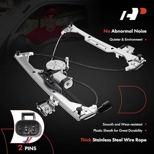 A-Premium Power Window Regulator with Motor Compatible with Chevrolet HHR 2006-2011 Wagon Front Right Passenger Side - Image 5