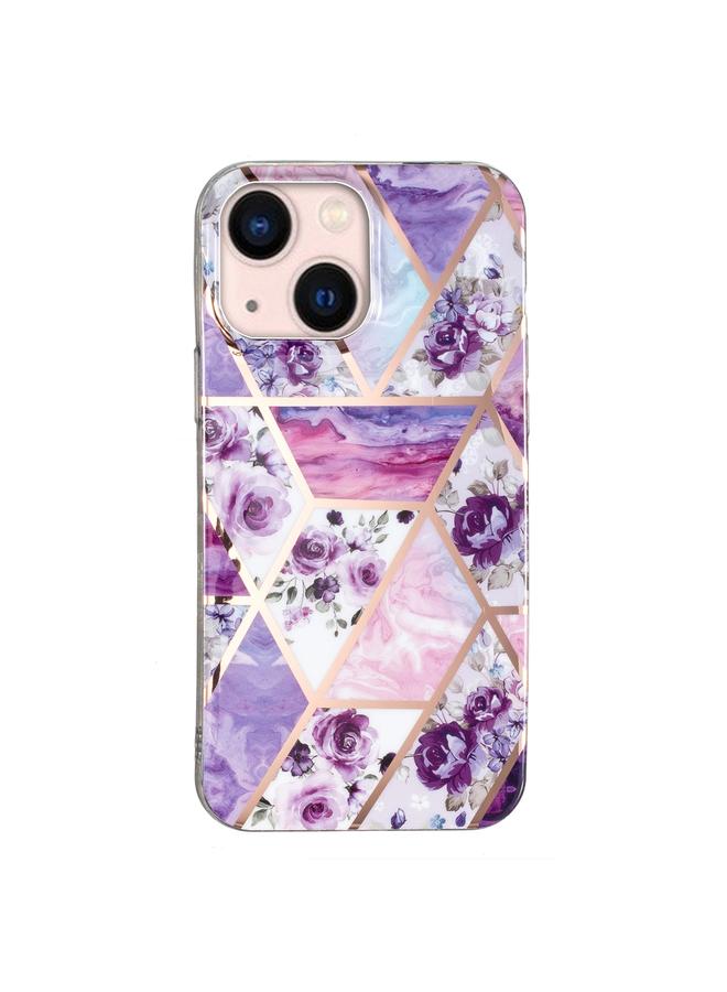 Zaboon Case For iPhone 13 mini Electroplated Marble Pattern TPU Phone Case - Image 2