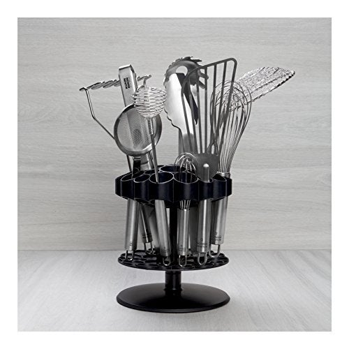 Kuhn Rikon 20048 Rotating Honeycomb Utensil Caddy, Black - Image 2