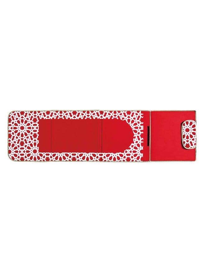 AL SANIDI Prayer Mat With A Chair, Red, 55x193 Cm  - Image 3