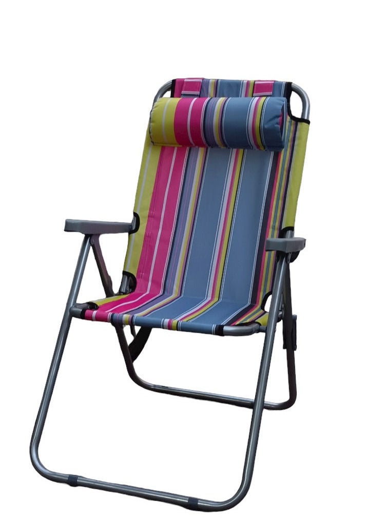GO2CAMPS Heavy Duty Foldable Camping Chair With Headrest Adjustable 3-Positions /Beach Chair/Fishing Chair  - Image 2