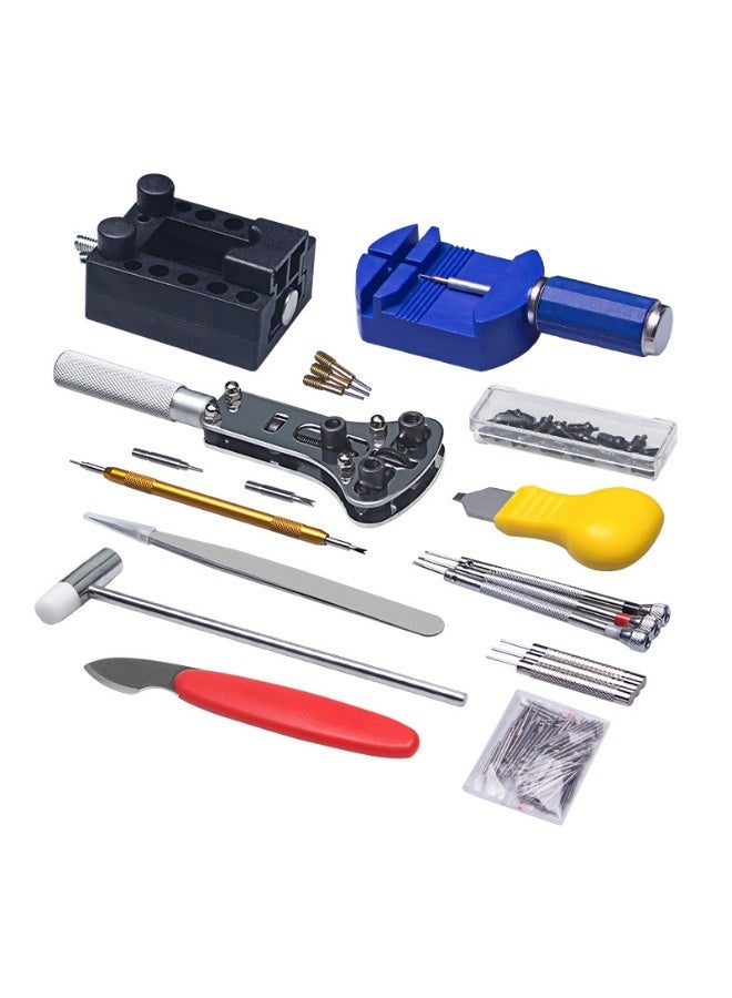 مجموعة ادوات اصلاح ساعات من 147 قطعة دي ام جي مفك براغي دقيق لازالة واصلاح الساعات اداة احترافية لتبديل بطارية الساعة ووصلة سوار واللوح الخلفي - Image 4