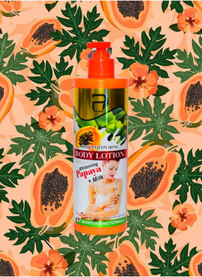 PYRON 12 Pieces Papaya Body Lotion Soft And Itching 500g  - Image 2