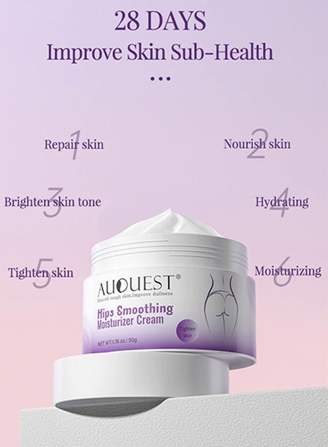 AuQuest Hips Smoothing Moisturizer Cream——Whitening Cream For Hip Moisturizing Smoothing Hydrating Skin Firming Brightening Body Care 50g - Image 3