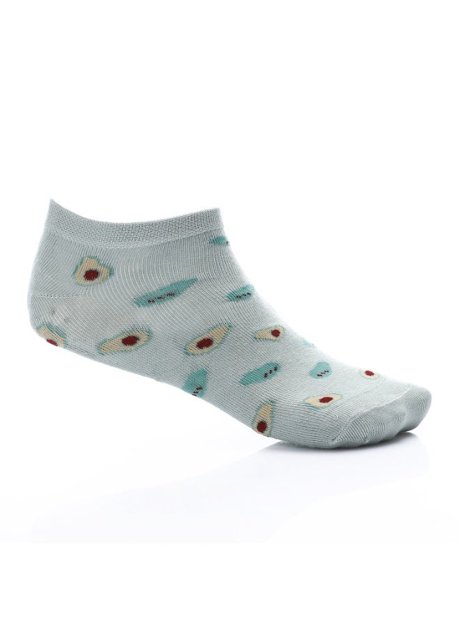 ريد قطن جوارب نسائية برسومات "أفوكادو" - Image 1