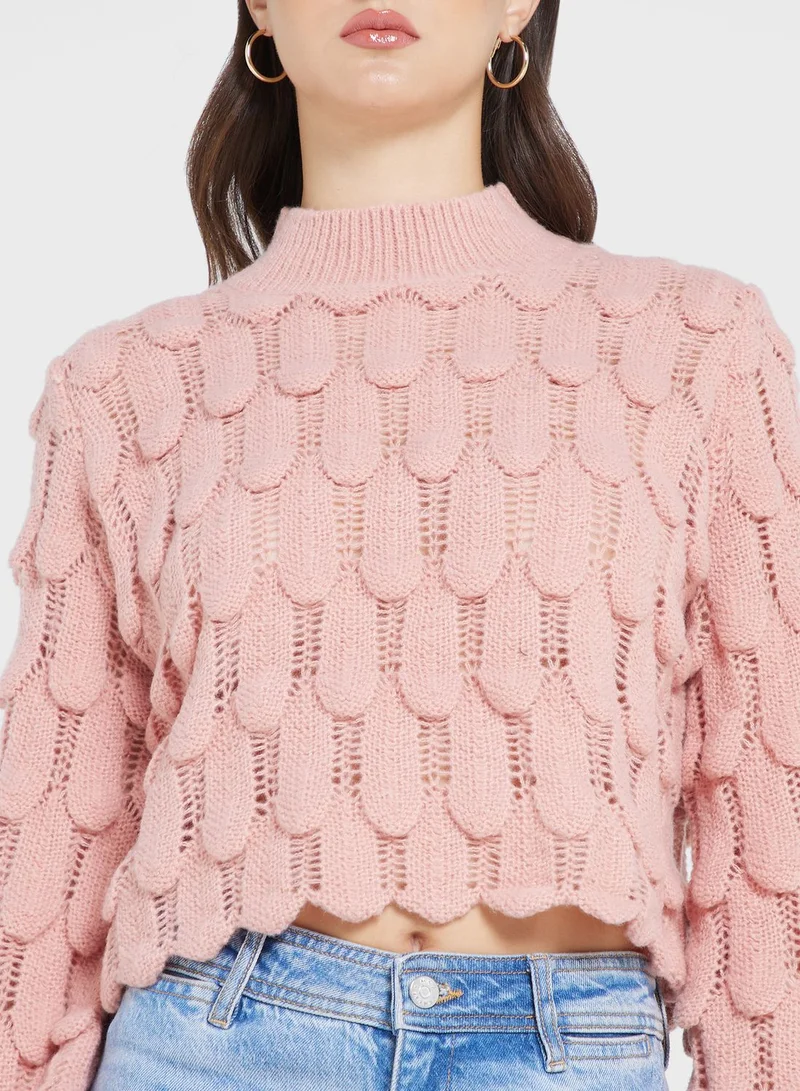 ELLA Cable Patterned Sweater