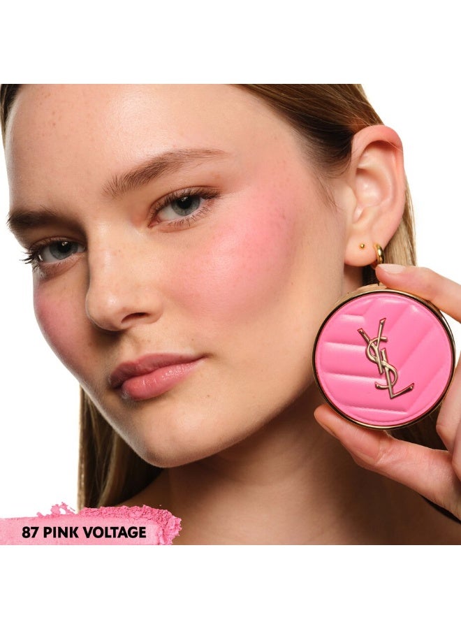 Yves Saint Laurent Make Me Blush 24H Buildable Blurring Powder Blush – 87 PINK VOLTAGE 5 - Image 3