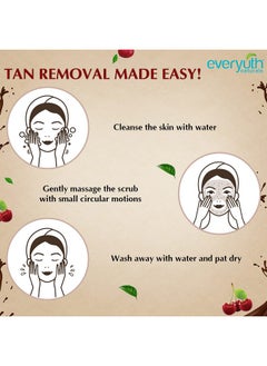 Everyuth Naturals Tan Removal Chocolate & Cherry Scrubd Tan Detoxify & Cleanseparaben Free Antioxidant Choco & Multivitamin Cherriesfor Oily Dry Normal Combination & Sensitive Skin 100G (Pack Of 2)  - Image 5