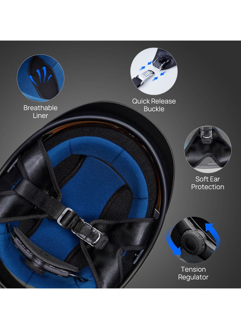 اي ال ام خوذة دراجة نارية نصف مفتوحة الوجه من ILM موديل 210 فولت - Image 5