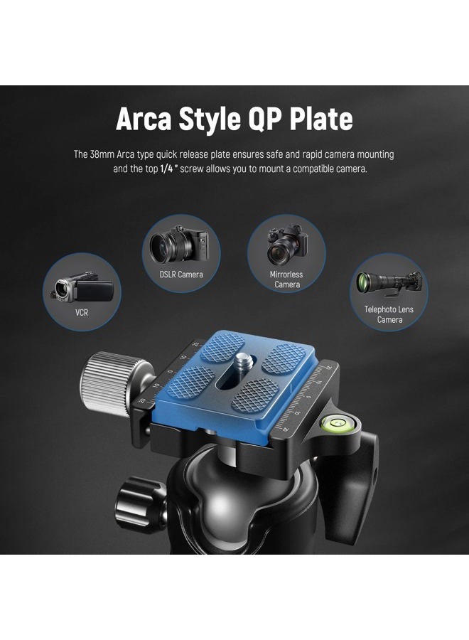 Neewer Low Profile Camera Tripod Ball Head, 36mm Metal Panorama Ball Head Compatible with Arca 1/4” Quick Release Plate for Tripod Monopod Slider DSLR Camera Camcorder, Load Capacity: 33lb/15kg -GM36 - Image 4