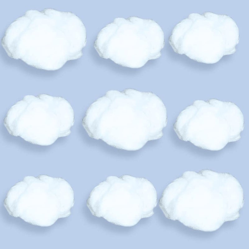 tchrules Cotton Simulation Cloud Decorations 3D Artificial Fake Clouds Props Clouds for Ceiling Room DIY Cloud Decor Art Stage Wedding Party for Stage Show Party Decor 9 Pieces Small and Medium Size