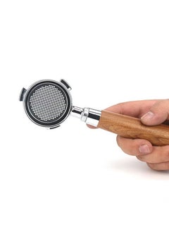 EXCLIFE 51mm solid wood stainless steel coffee bottomless handle  - Image 3