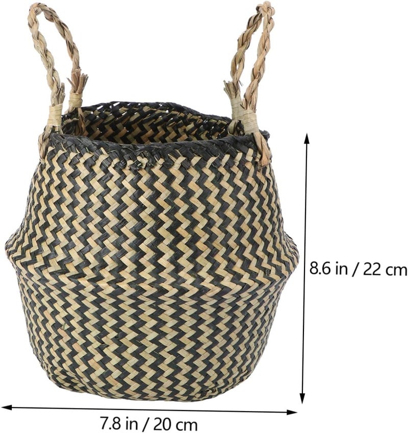 Global assorted color picks OUNONA Woven Linen Plant Basket with Double Thick Handles Foldable Storage Container for Flowers and Laundry Multipurpose Decorative Straw Basket for Kitchen and Living Organization Reliable durability Room to room portable Durability boosted processed material Multi-purpose New residential zone delivery Trendy budget practical design Closed & open space compatible Demand fit global economical quality Varied size selections Upgraded general material Wear resistant upgraded material Globally engineered build KSA market popular practical build Repeated detach compatible build Easy hand assemble compatible Multi-color available build Hardened processed substance All season compatible build Worldwide simple practical design User friendly optimized build Economical varied sizing picks Shop & home all-space compatible Multi-use detailed build Stackable design - Image 5