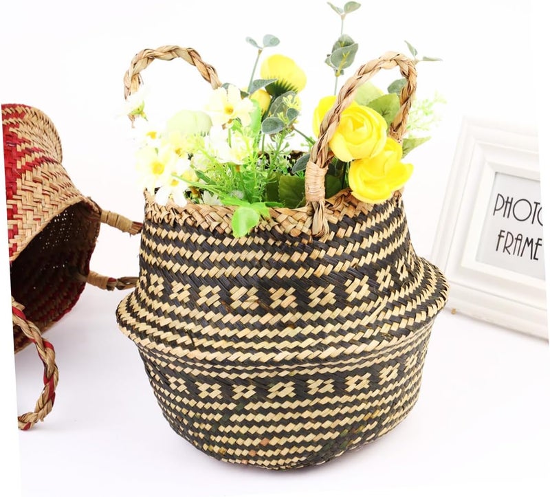 Global assorted color picks OUNONA Woven Linen Plant Basket with Double Thick Handles Foldable Storage Container for Flowers and Laundry Multipurpose Decorative Straw Basket for Kitchen and Living Organization Reliable durability Room to room portable Durability boosted processed material Multi-purpose New residential zone delivery Trendy budget practical design Closed & open space compatible Demand fit global economical quality Varied size selections Upgraded general material Wear resistant upgraded material Globally engineered build KSA market popular practical build Repeated detach compatible build Easy hand assemble compatible Multi-color available build Hardened processed substance All season compatible build Worldwide simple practical design User friendly optimized build Economical varied sizing picks Shop & home all-space compatible Multi-use detailed build Stackable design - Image 3