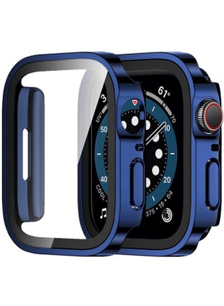 2 Pack Compatible with Apple Watch Case 40mm Series 6/5/4/SE with Built-in Screen Protector, Hard PC Case Straight Edge Ultra Thin Anti-Scratch Protective Cover for iWatch 40mm (Blue/Clear) - pzsku/ZDE311018C939F689D841Z/45/_/1692593246/40ae9c74-5ad5-43d9-b95b-5964f1a1d916