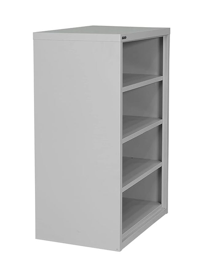 RIGID Metal Shoe Rack 4 Tier Steel Display Cabinet with Modern Shelf Design Free Standing Entryway Shoes Organizer Tower for Home, Office, Living Room (Grey, 60x40x90 cm), Pre-Assembled - Image 5