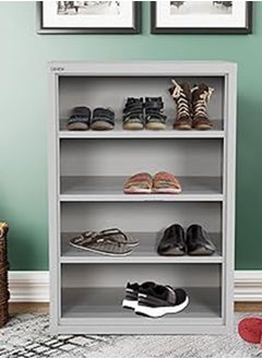 RIGID Steel Shoe rack without Door Grey 90x60x40cm  - Image 1