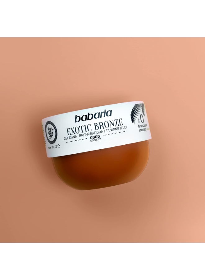 باباريا جل تسمير استوائي بجوز الهند F0 - 100 مل - نباتي، بخلاصة الألوفيرا وزيت جوز الهند - Image 2