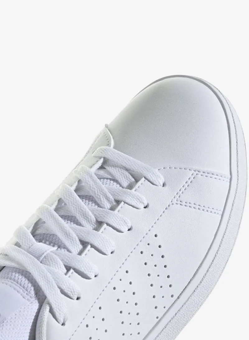 Adidas FTWWHT/FTWWHT/CGREEN Advantage Base 2.0 Shoes for Men | Best Price UAE