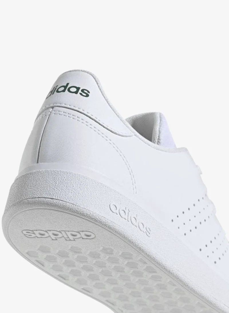 Adidas FTWWHT/FTWWHT/CGREEN Advantage Base 2.0 Shoes for Men | Best Price UAE