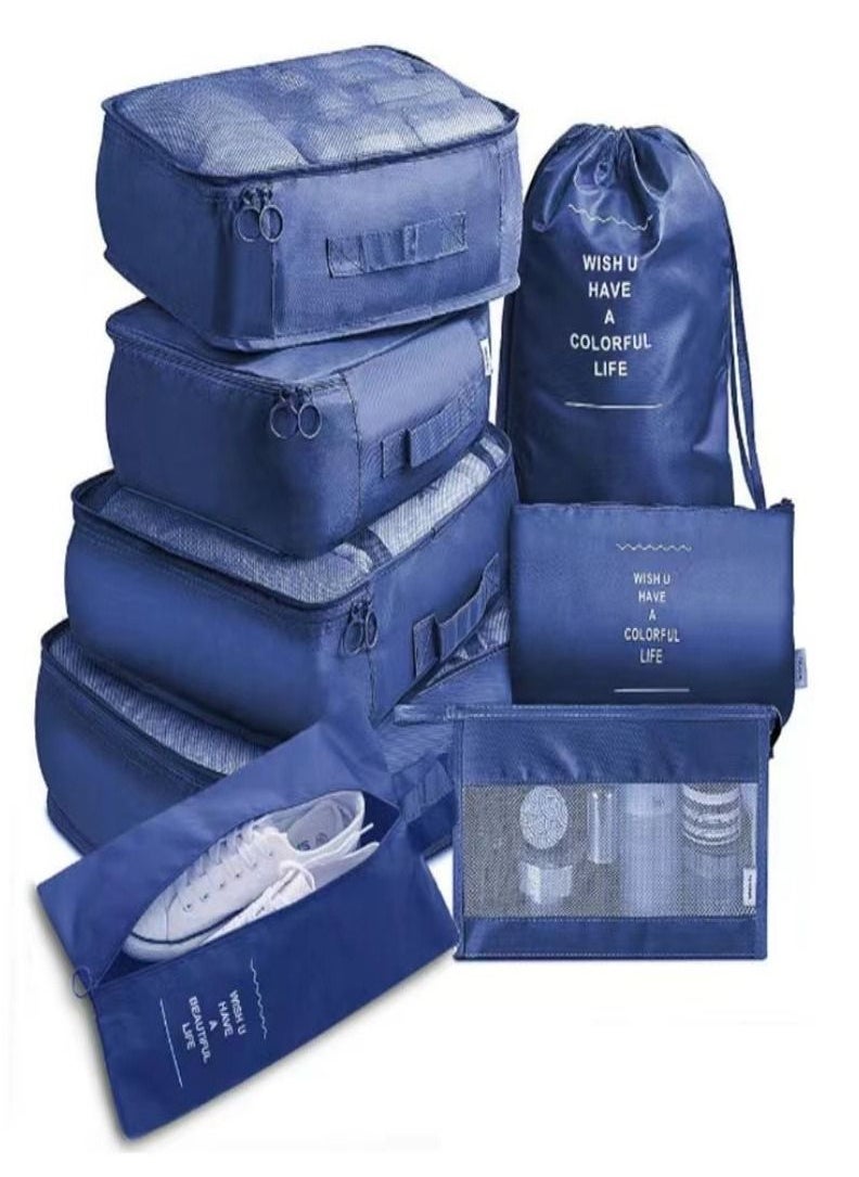 General - 8 Pcs Travel Clothes Organizer Luggage Set - Image 1