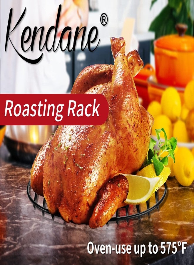Kendane Roasting Rack with Integrated Feet, Cooling Drying Rack Kitchen Rack With Enameled Coating, PTFE Free, Great for Cooking, Roasting, Drying, Grilling, 12inch*8.5inch by KENDANE - Image 5