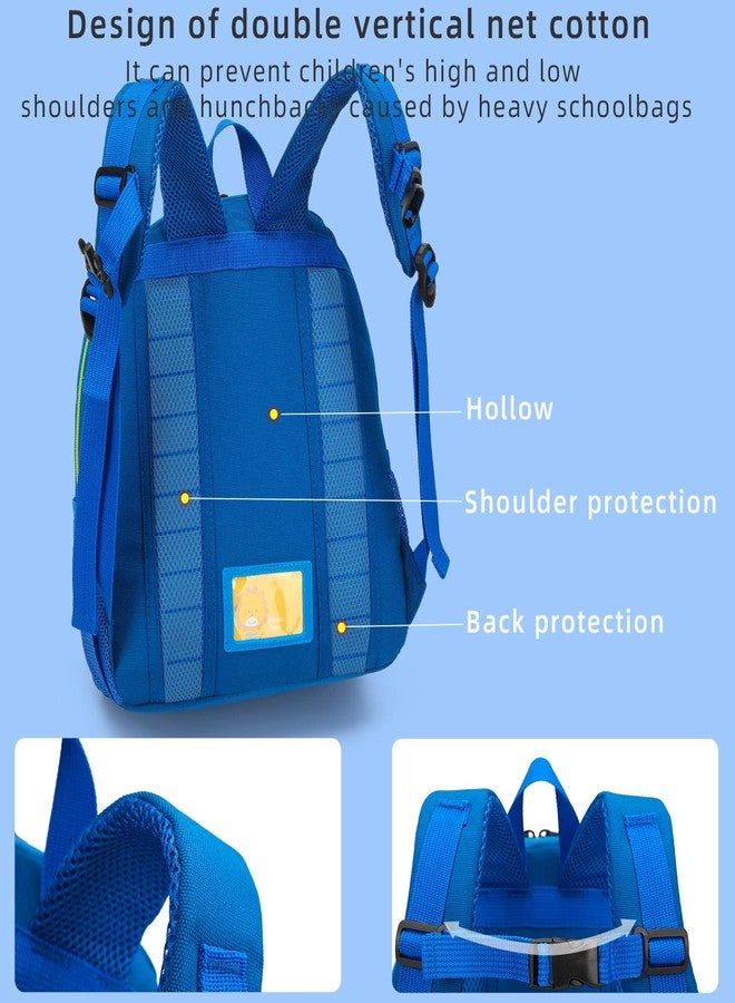 willikiva حقيبة ظهر للأطفال الصغار من ويليكيفا بتصميم سيارة ديناصور، مناسبة للأولاد والبنات، مقاومة للماء، حقيبة ما قبل المدرسة (حافلة مدرسية خضراء) - Image 5