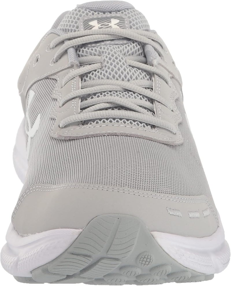 UNDER ARMOUR حذاء الجري للرجال من أندر أرمور Charged Assert 10 - رمادي مود/أبيض، مقاس 8.5 عريض - Image 2