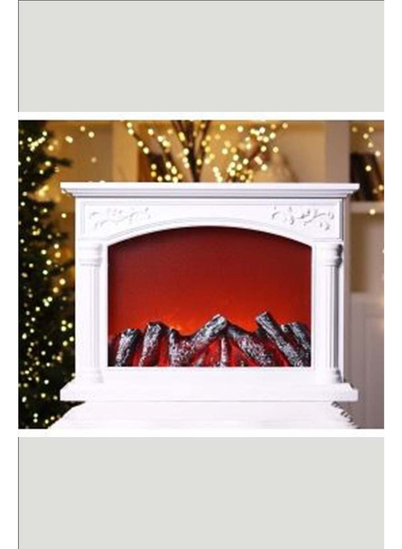 MARS Q Decorative LED lamp in the shape of a fireplace 40×56 cm - Image 1