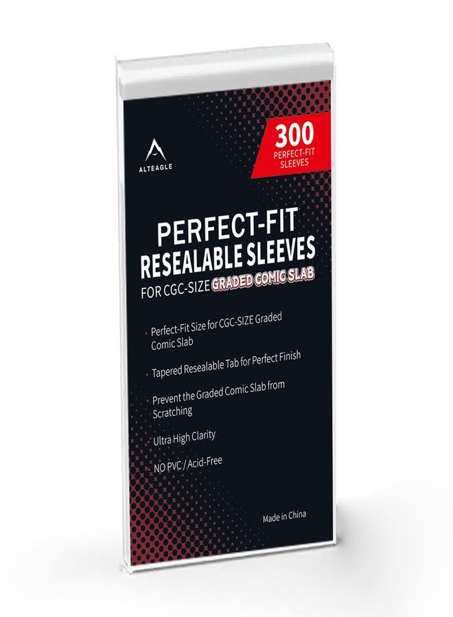 Alteagle أكياس Alteagle القابلة لإعادة الإغلاق والمصنفة للكتب المصورة (9 بوصة × 14 بوصة) لأغلفة CGC و CBCS - عبوة من 300 كيس، أكياس كتب مصورة خالية من الأحماض/غير مصنوعة من PVC بجودة أرشيفية (300) - Image 1