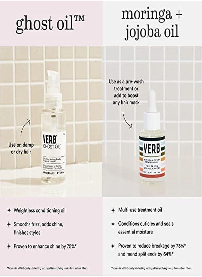 verb Ghost Oil - Vegan Weightless Hair Oil - Lightweight Hair Oil - Revitalizing Hair Treatment Oil Nourishes And Promotes Shiny Hair - Paraben Free, Sulfate Free Smoothing Oil, 2 Fl Oz  - Image 3
