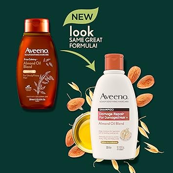 Aveeno Damage Repair Almond Oil Scalp Soothing Conditioner for Damaged Hair 300ml - Image 3