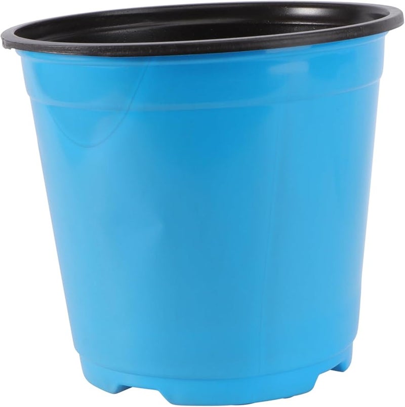 Blue Plastic Flower Pot 28x22x31cm for Trees Roses Garden Balcony Plants - Image 1