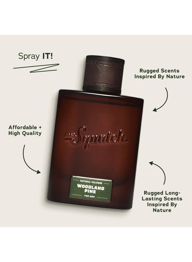 Dr. Squatch Natural Cologne for Men - Scent-Lock Technology and Sustainably-Sourced Ingredients - Woodland Pine Cologne (1.7 fl oz) - Image 2