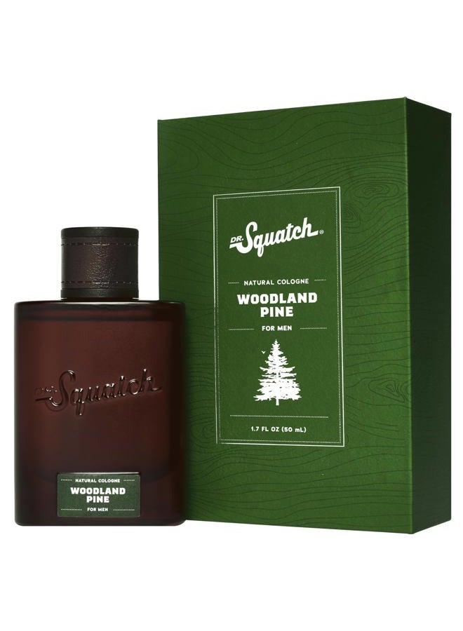 Dr. Squatch Natural Cologne for Men - Scent-Lock Technology and Sustainably-Sourced Ingredients - Woodland Pine Cologne (1.7 fl oz) - Image 1
