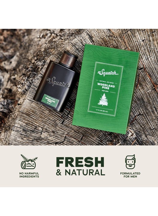 Dr. Squatch Natural Cologne for Men - Scent-Lock Technology and Sustainably-Sourced Ingredients - Woodland Pine Cologne (1.7 fl oz) - Image 4