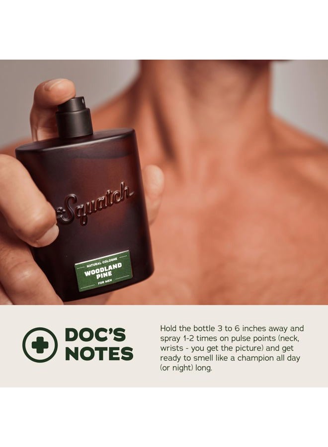 Dr. Squatch Natural Cologne for Men - Scent-Lock Technology and Sustainably-Sourced Ingredients - Woodland Pine Cologne (1.7 fl oz) - Image 5