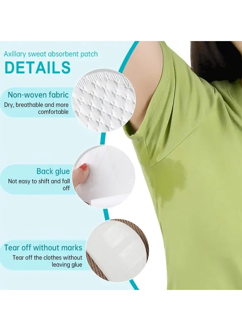Generic Pair Disposable Anti Sweat Underarm Pad Stay Fresh Comfortable All Summer Long with 10pcs Disposable Underarm Sweat Pads  - Image 1