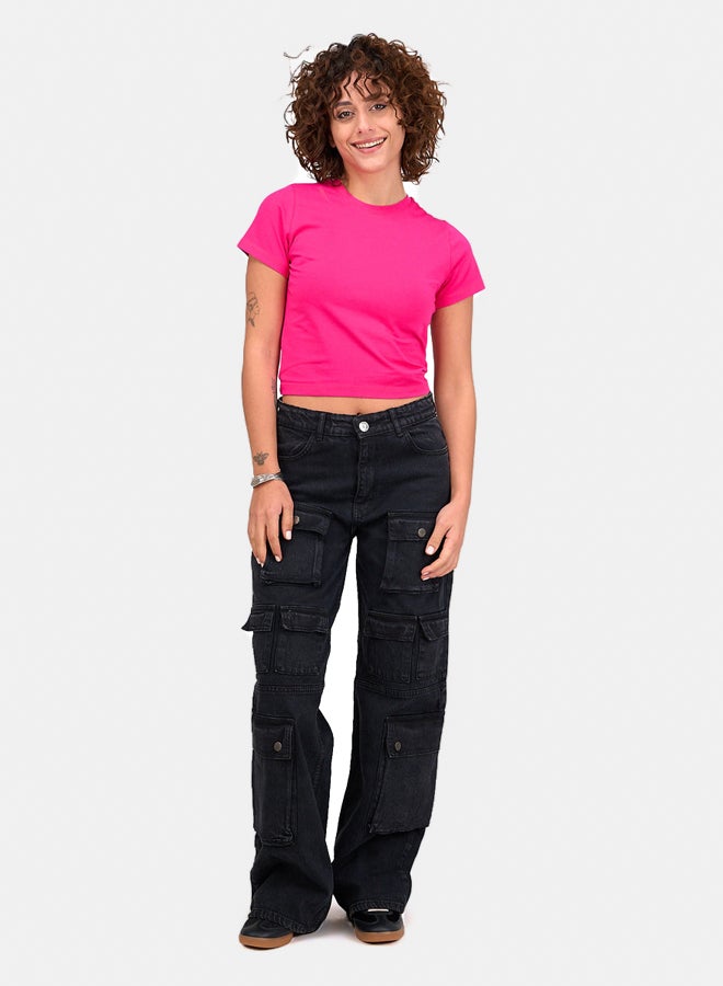 Clue Plain Cropped Top - Image 5