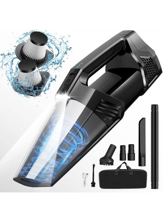 Blestan Handheld Vacuum Cordless with Storage Bag for Car Home Office, Black - Image 1