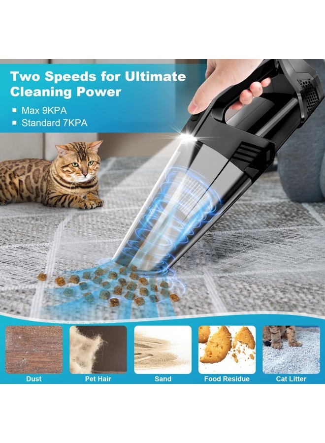 Blestan Handheld Vacuum Cordless with Storage Bag for Car Home Office, Black - Image 2
